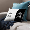 Her Side Cushion Cushion 48 x 33cm Clock Canvas