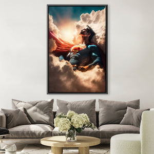 Hero in the Clouds Canvas Art Clock Canvas