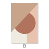 Hidden Shapes Canvas Art B / 30 x 45cm / Unframed Canvas Print Clock Canvas