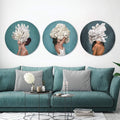 Hidden Woman Canvas - Circle Art Clock Canvas