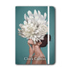 Hidden Woman Collectors Notebook Note Book Soft Cover / White / A5: 210 x 148 mm Clock Canvas