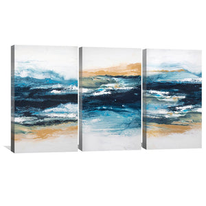 Highland Canvas Art Set of 3 / 30 x 45cm / Unframed Canvas Print Clock Canvas