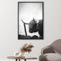 Highland Crossing Canvas Art 30 x 45cm / Unframed Canvas Print Clock Canvas