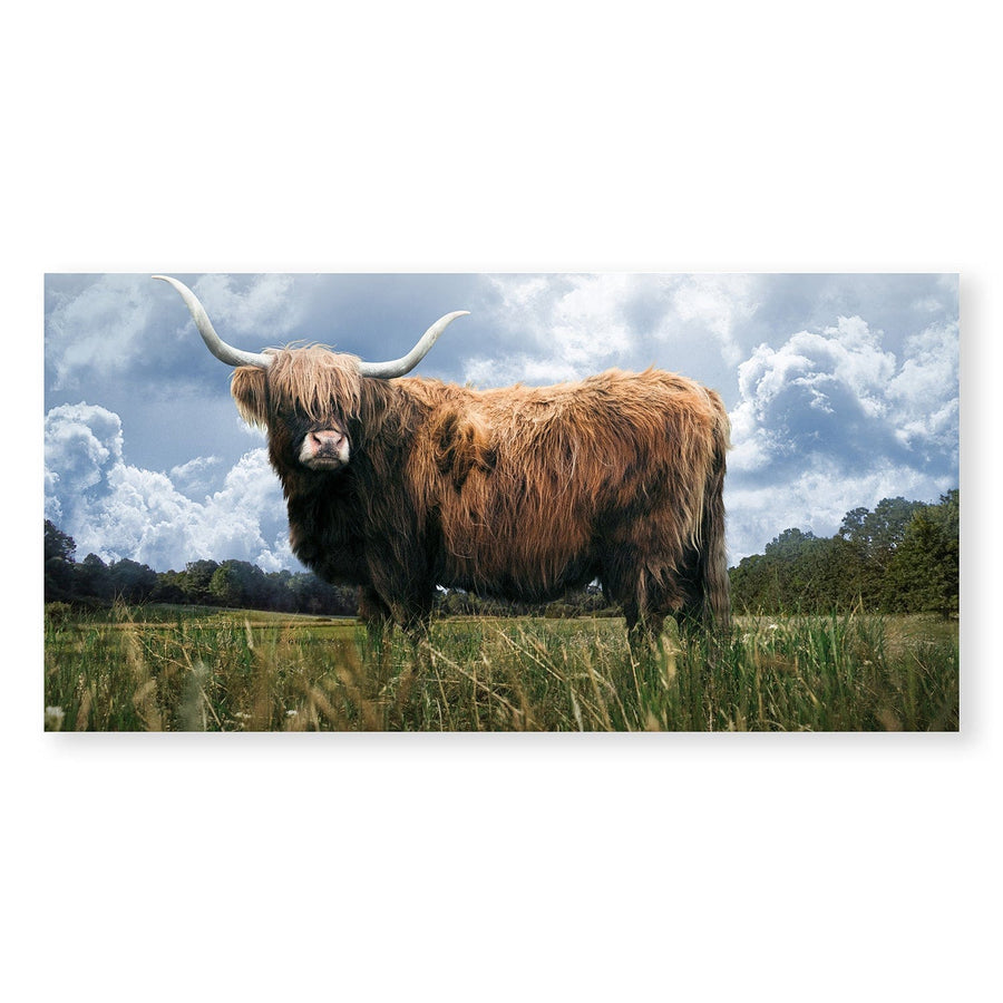 Highland Field Canvas Art Clock Canvas