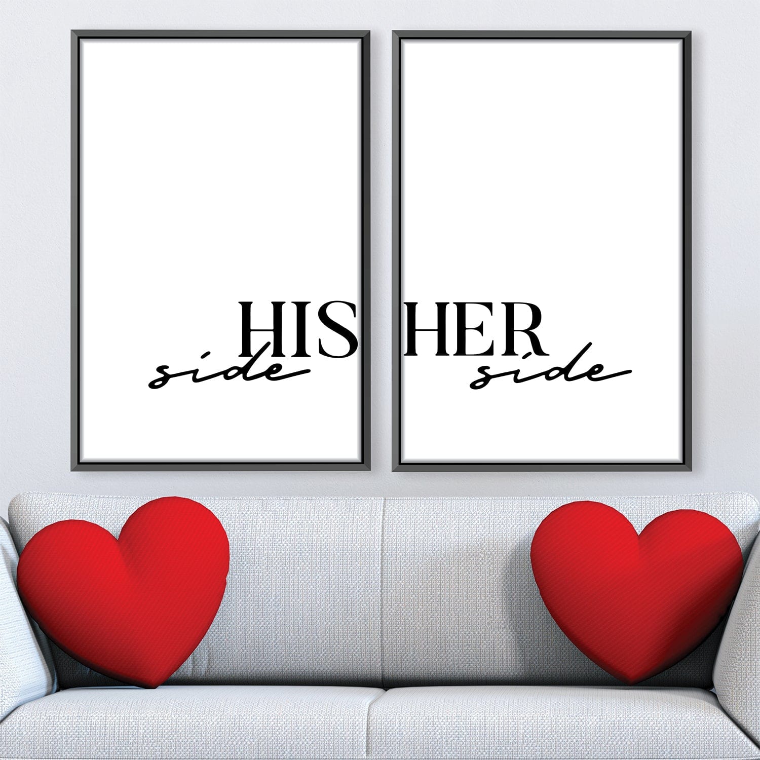 His Side Her Side Canvas product thumbnail