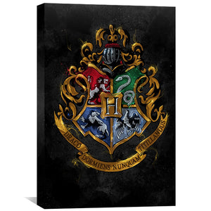 Hogwarts Crest Canvas Art Clock Canvas