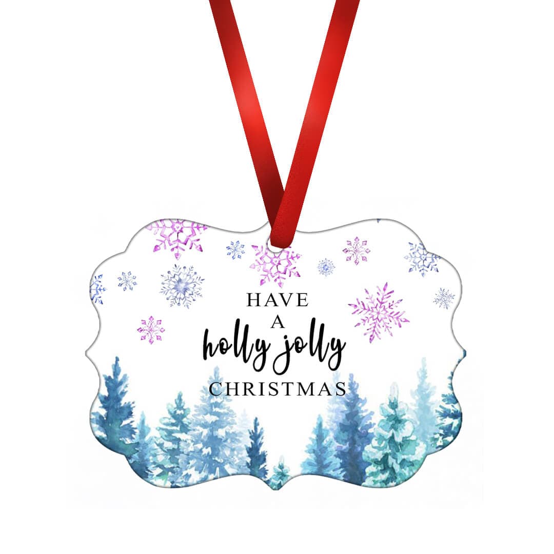 Holly Jolly Christmas Ornament product thumbnail