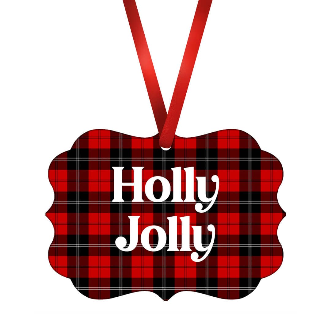 Holly Jolly Plaid Ornament product thumbnail