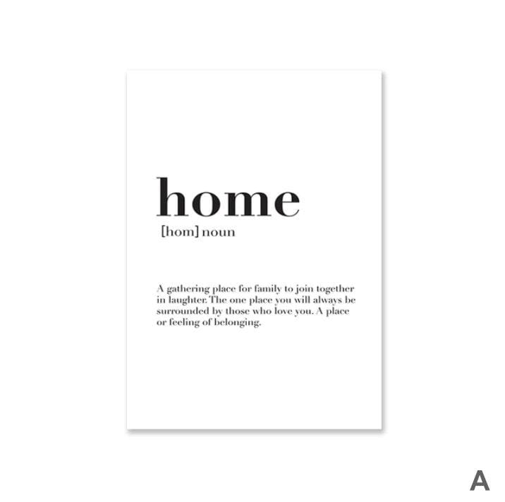 Home Family Love Canvas Art A / 40 x 50cm / No Board - Canvas Print Only Clock Canvas