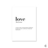 Home Family Love Canvas Art C / 40 x 50cm / No Board - Canvas Print Only Clock Canvas