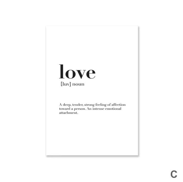 Home Family Love Canvas Art C / 40 x 50cm / No Board - Canvas Print Only Clock Canvas