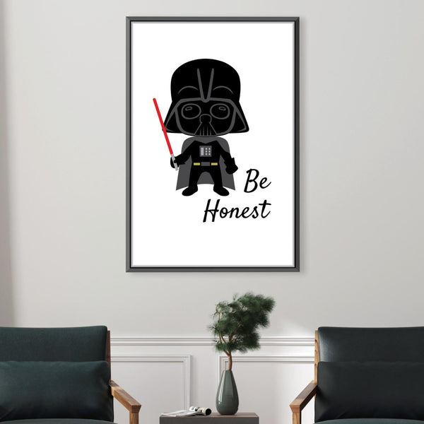 Honest Vader Canvas Art Clock Canvas