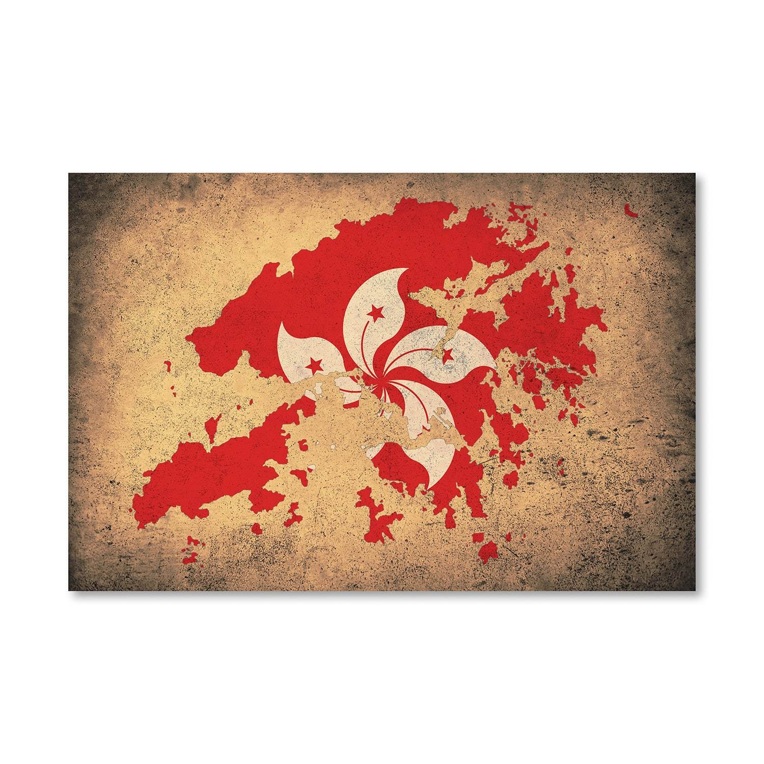 Hong Kong Canvas Art Clock Canvas