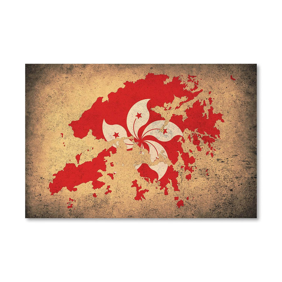 Hong Kong Canvas Art Clock Canvas