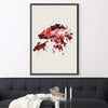 Hong Kong Watercolor Canvas Art Clock Canvas