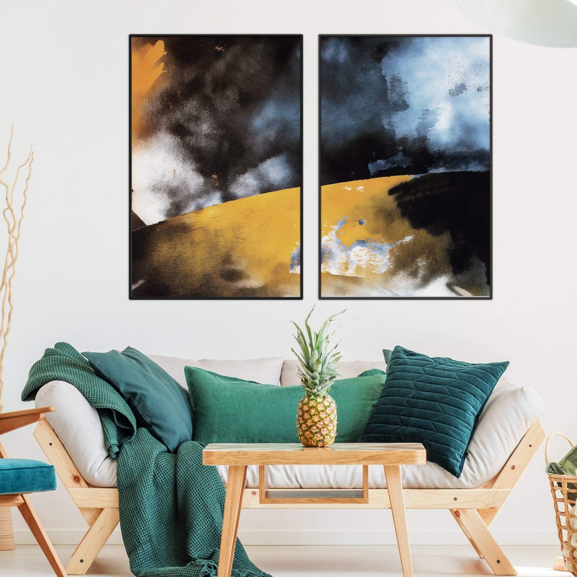 Horizon Canvas Art Clock Canvas
