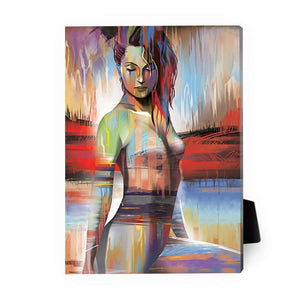 Horizon Woman A Desktop Canvas Desktop Canvas 13 x 18cm Clock Canvas