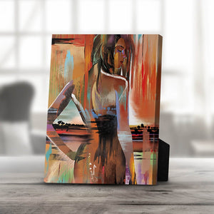 Horizon Woman B Desktop Canvas Desktop Canvas 20 x 25cm Clock Canvas