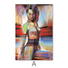 Horizon Woman Canvas Art A / 40 x 60cm / Unframed Canvas Print Clock Canvas