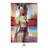 Horizon Woman Canvas Art A / 40 x 60cm / Unframed Canvas Print Clock Canvas