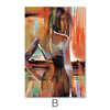 Horizon Woman Canvas Art B / 40 x 60cm / Unframed Canvas Print Clock Canvas