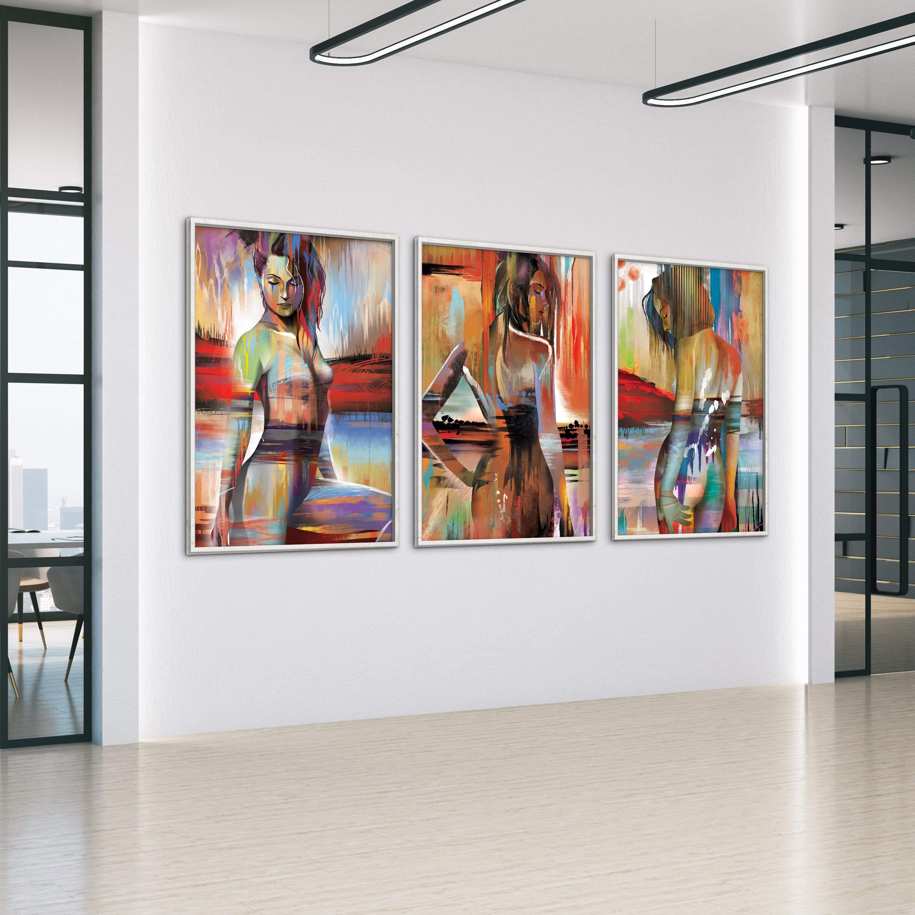 Horizon Woman Canvas Art Clock Canvas
