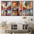 Horizon Woman Canvas Art Clock Canvas