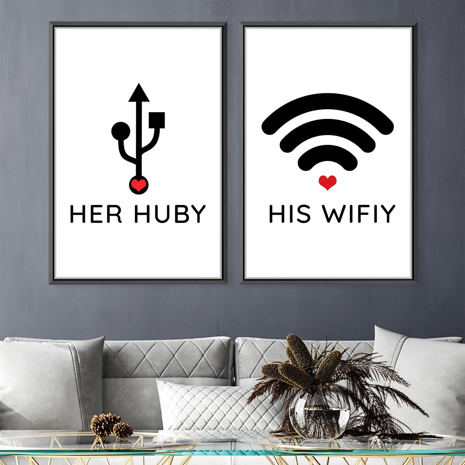 Huby & Wifey Canvas product thumbnail