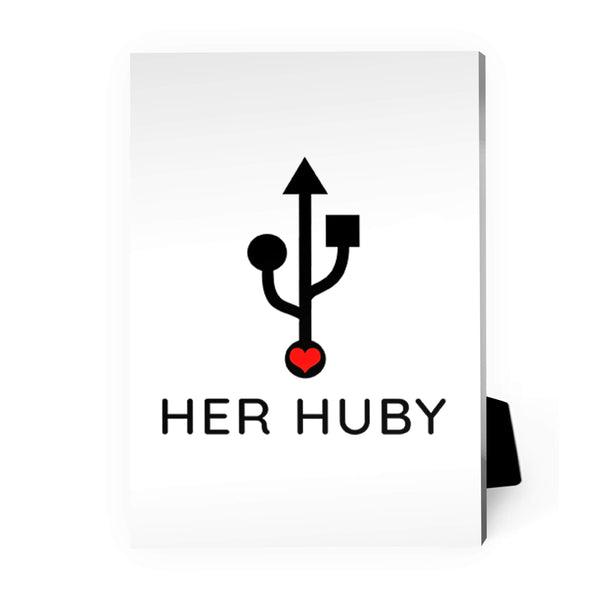 Huby & Wifey Desktop Canvas Desktop Canvas A / 13 x 18cm Clock Canvas
