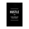 Hustle Canvas Art Clock Canvas
