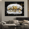 Hustle Grillz Canvas Art Clock Canvas