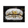 Hustle Grillz Canvas Art Clock Canvas