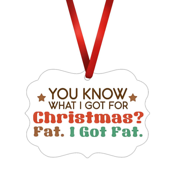 I Got Fat Ornament Christmas Ornament Victorian 10.8 x 8cm Clock Canvas