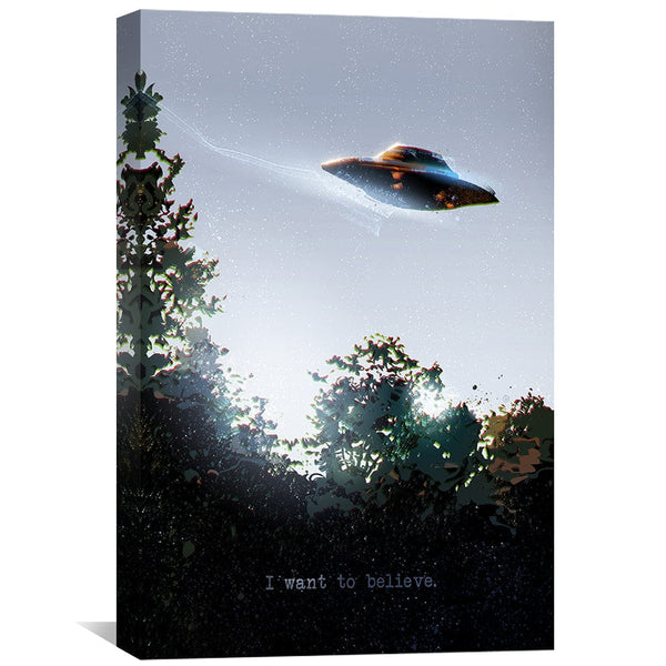 I Want To Believe Canvas Art Clock Canvas