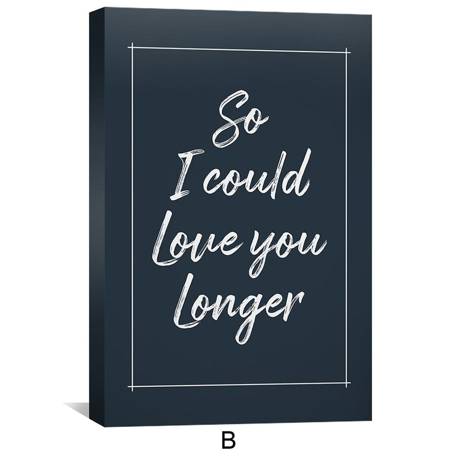 I Wish I Met You Sooner Canvas Art Clock Canvas