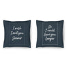 I Wish I Met You Sooner Cushion Cushion Clock Canvas