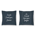I Wish I Met You Sooner Cushion Cushion Clock Canvas