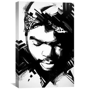 Ice Cube 2 Canvas Art 30 x 45cm / Unframed Canvas Print Clock Canvas