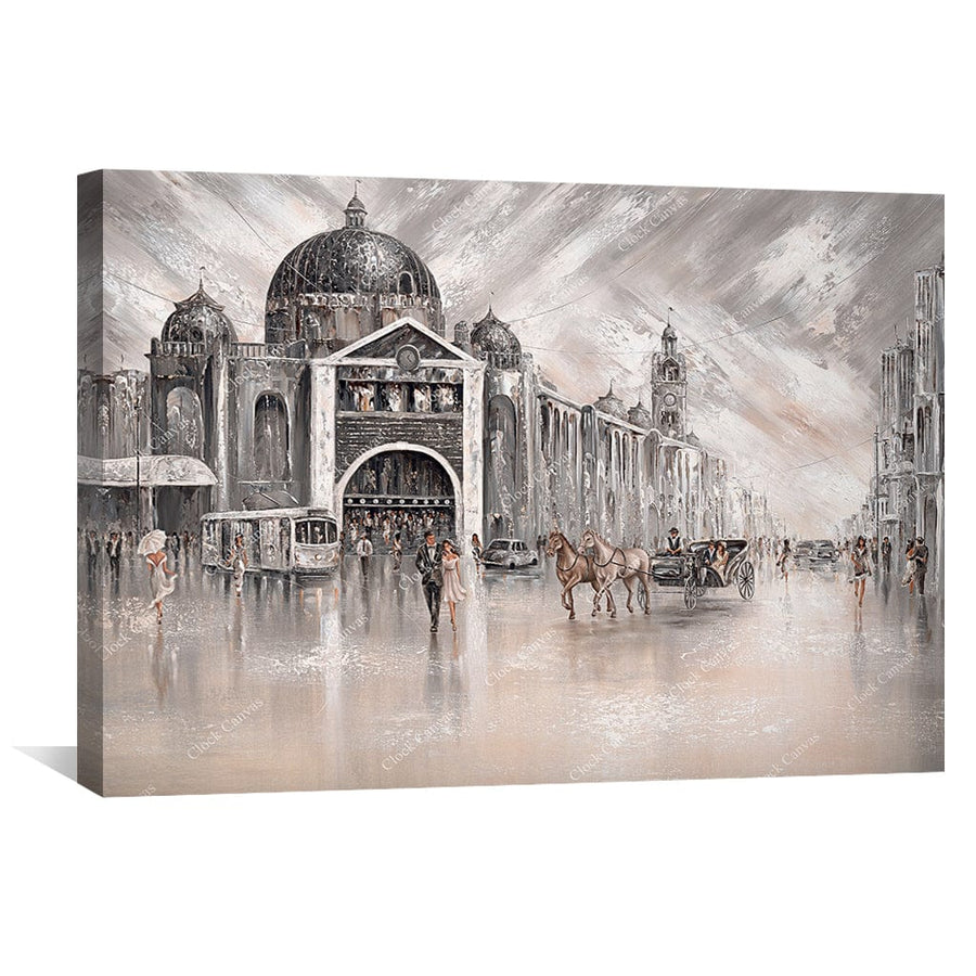 Iconic, Vintage Flinders Canvas Art Clock Canvas