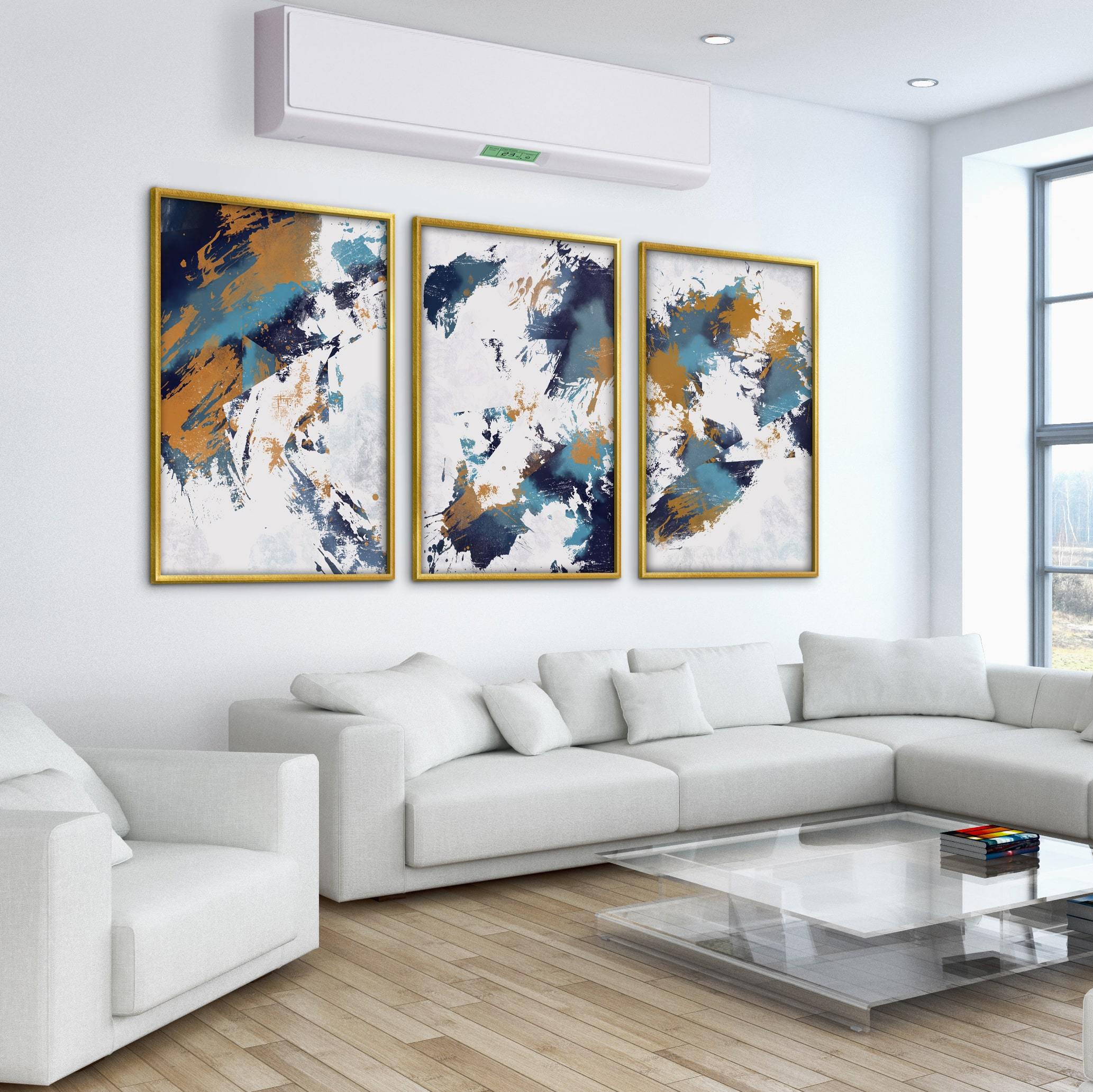 Icy Symphony Canvas Art Clock Canvas