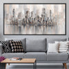 Illusions, New York Skyline Canvas Art 50 x 25cm / Unframed Canvas Print Clock Canvas