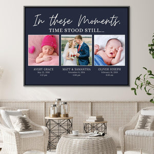 In These Moments Canvas Art Clock Canvas