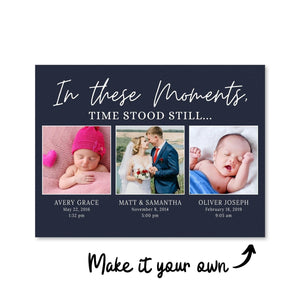 In These Moments Canvas Art Clock Canvas