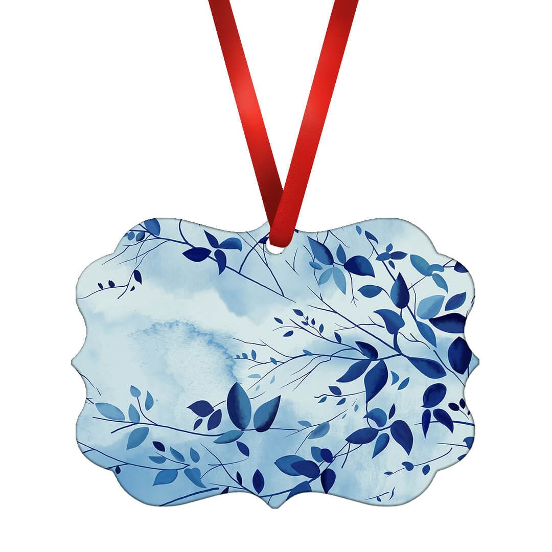 Indigo Leaves Ornament product thumbnail