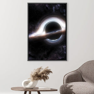 Interstellar Black Holes Canvas Art 30 x 45cm / Unframed Canvas Print Clock Canvas