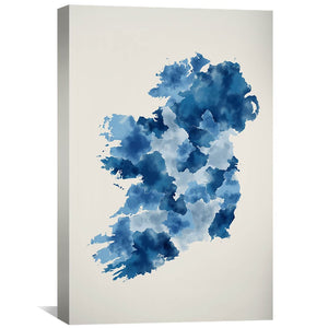 Ireland Watercolor Canvas Art 30 x 45cm / Unframed Canvas Print Clock Canvas
