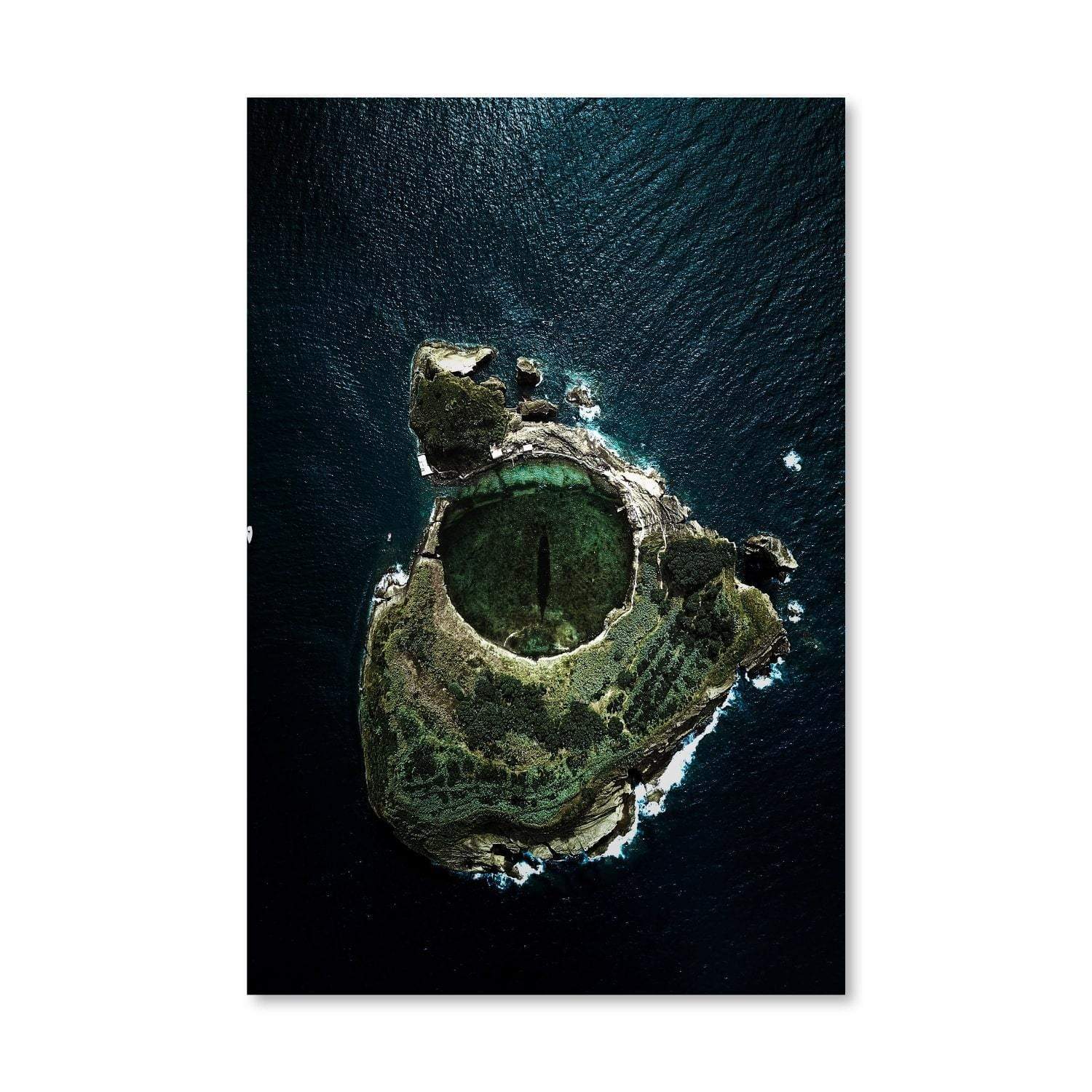 Island Eye Canvas Art Clock Canvas