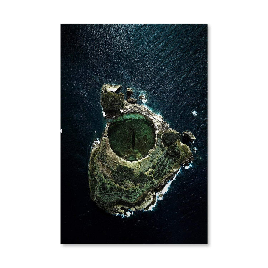 Island Eye Canvas Art Clock Canvas
