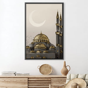 Isthambul Mosque Canvas Art 30 x 45cm / Unframed Canvas Print Clock Canvas