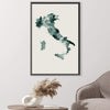 Italy Watercolor Canvas Art Clock Canvas